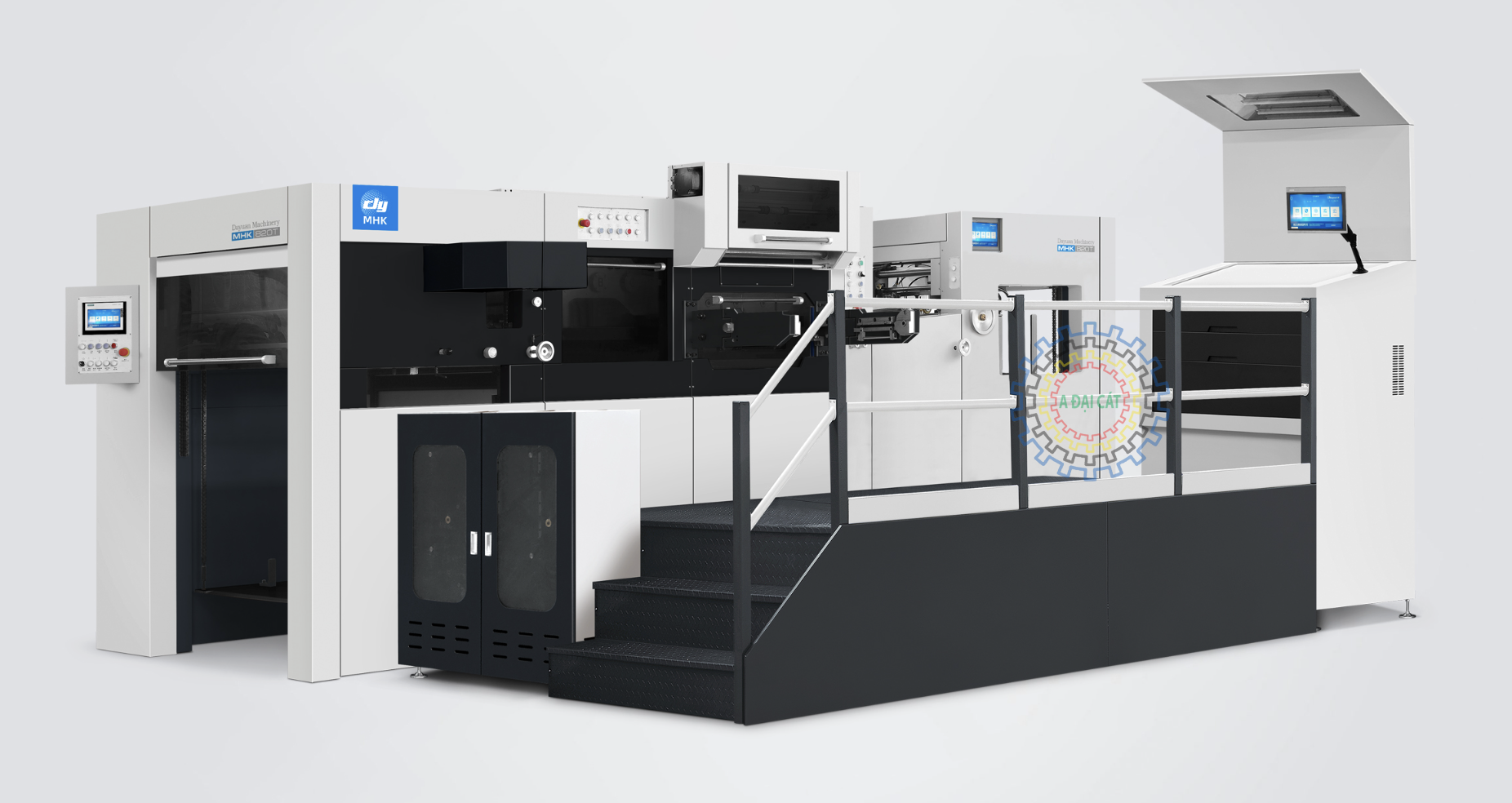 Máy dập nóng và cắt khuôn hoàn toàn tự động MHK 820T/1050AT/1350AT/1050ATC